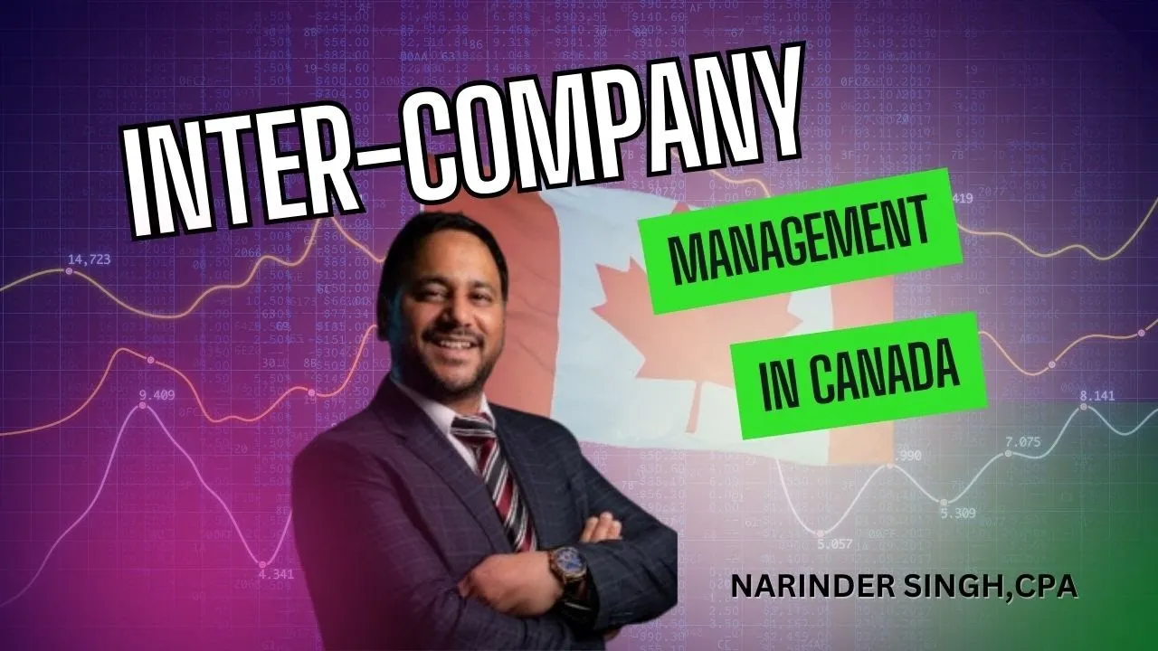 What is an inter-company management fee and how does this work in Canada